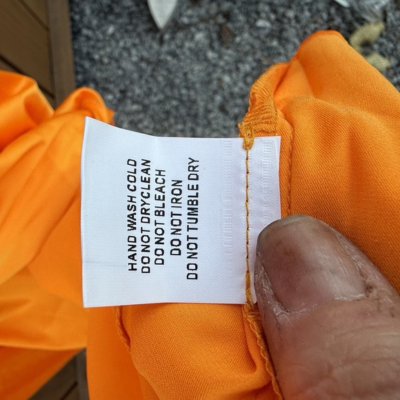 Dressed In LALA Maxi Dress No Risk No Magic Orange Flame XL - Picture 9 of 9